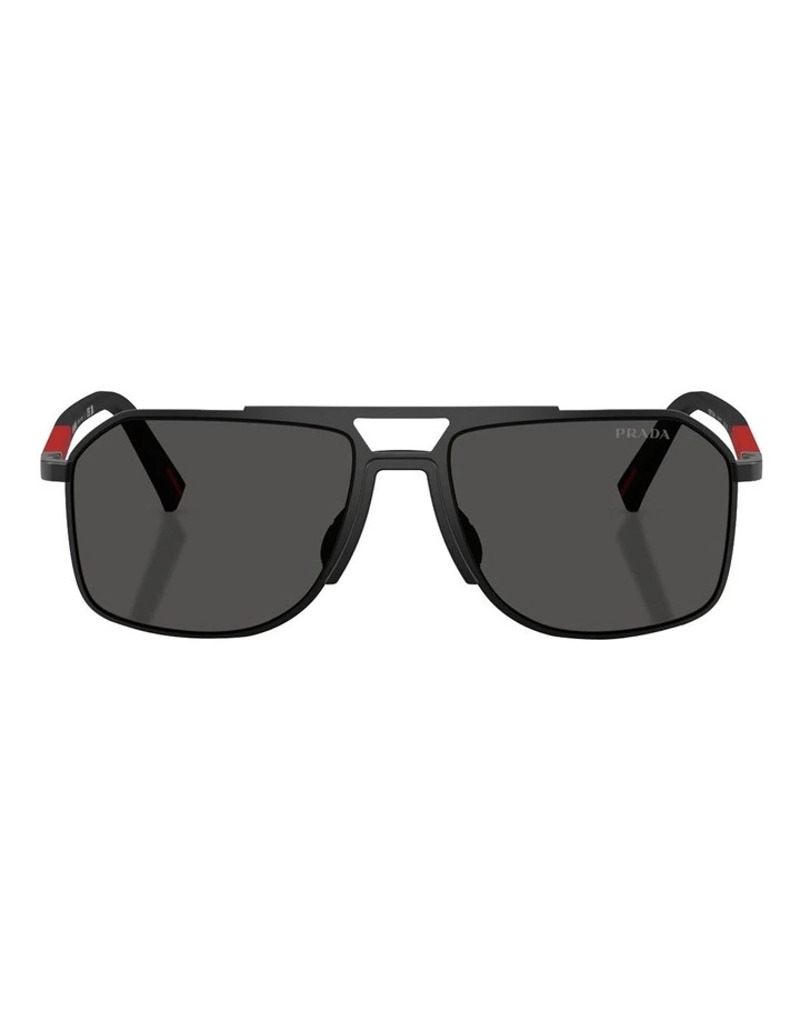 Metal Sunglasses in Black image 2