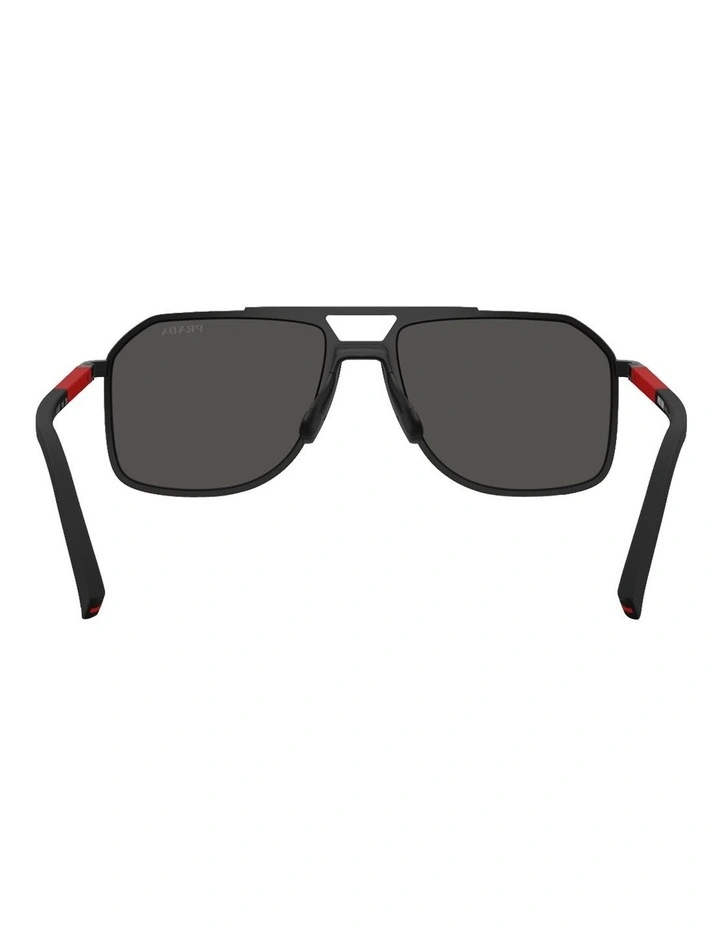 Metal Sunglasses in Black image 4