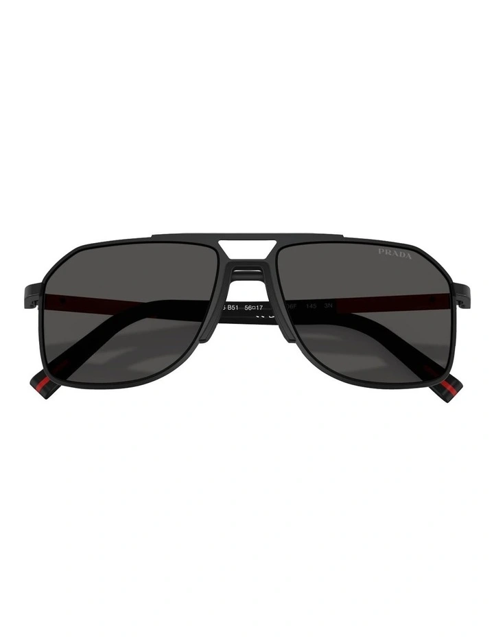 Metal Sunglasses in Black image 5