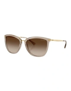 Injected Sunglasses in Beige