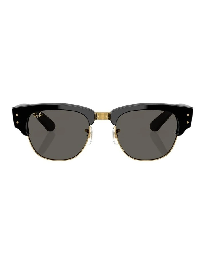 Mega Clubmaster Blacked Out Collection Propionate Sunglasses in Black image 2
