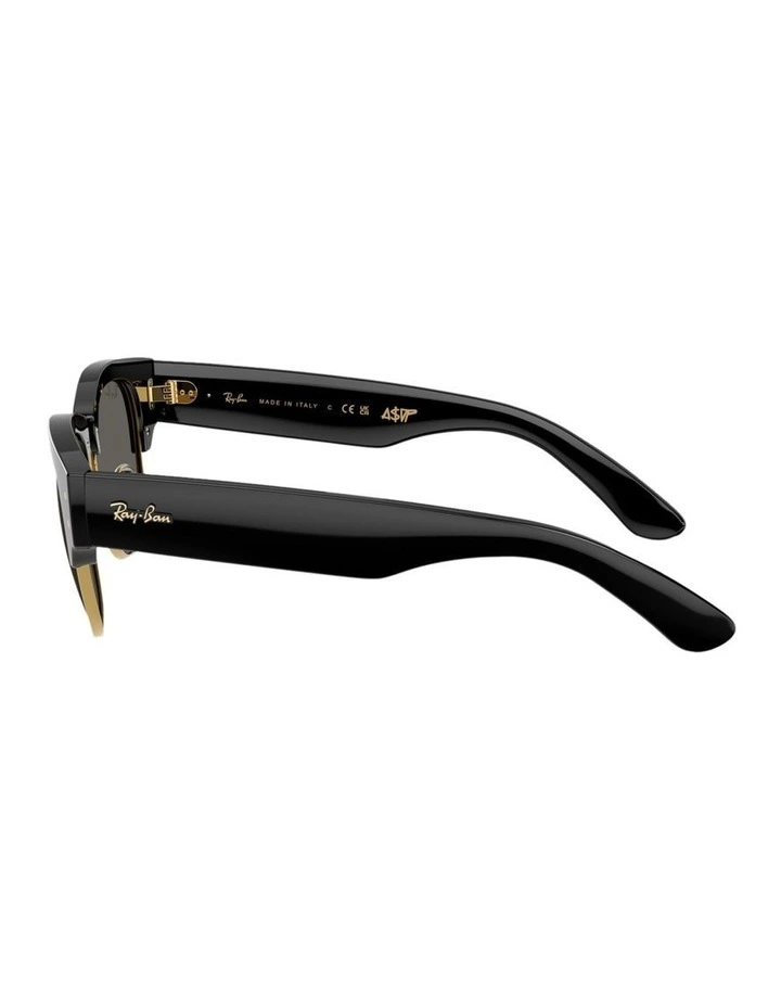 Mega Clubmaster Blacked Out Collection Propionate Sunglasses in Black image 3