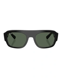 Molded Acetate Sunglasses in Black