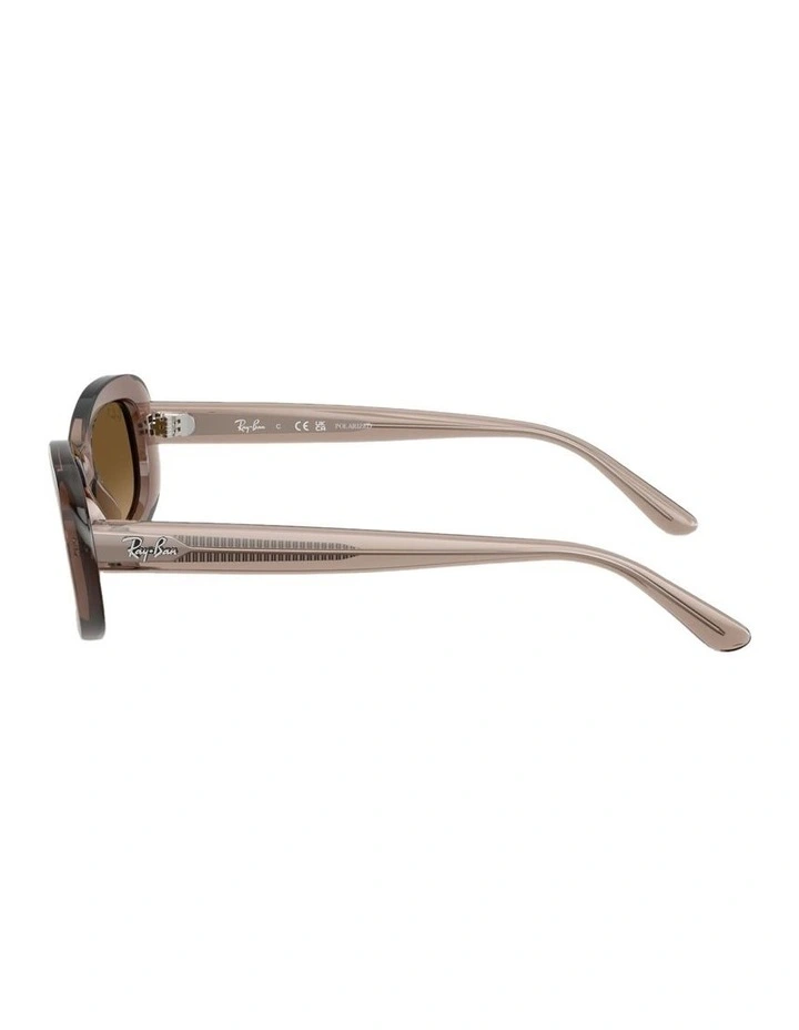 Propionate Polarised Sunglasses in Beige image 2