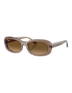 Propionate Polarised Sunglasses in Beige