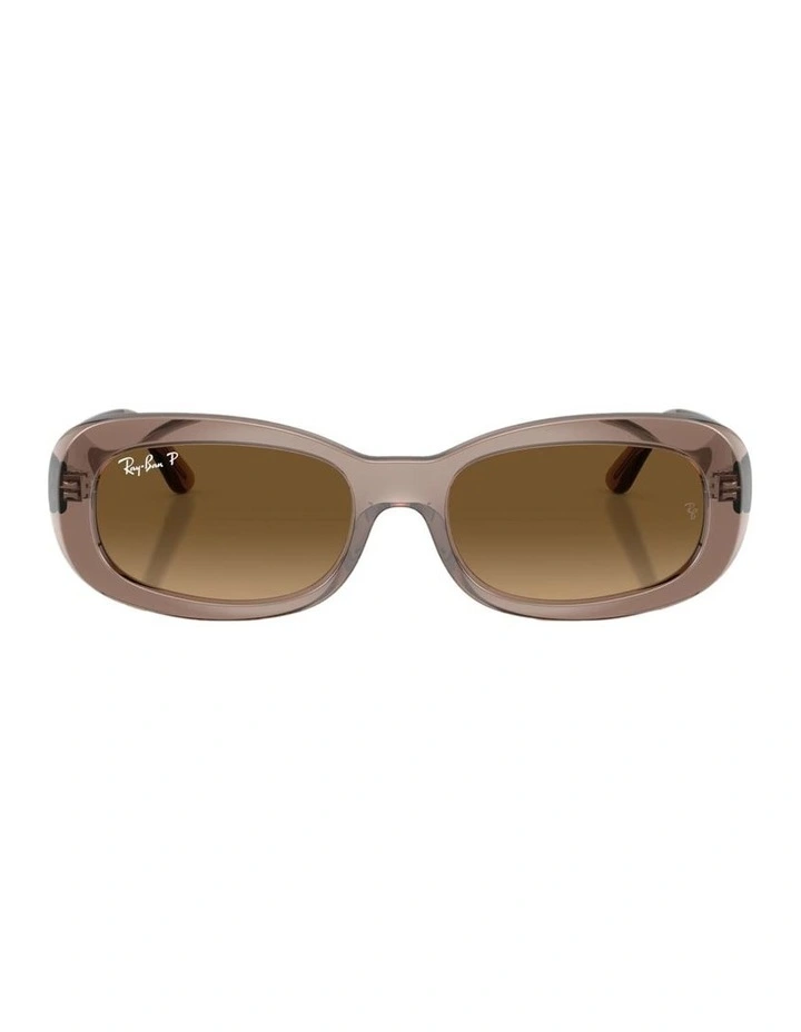 Propionate Polarised Sunglasses in Beige image 2