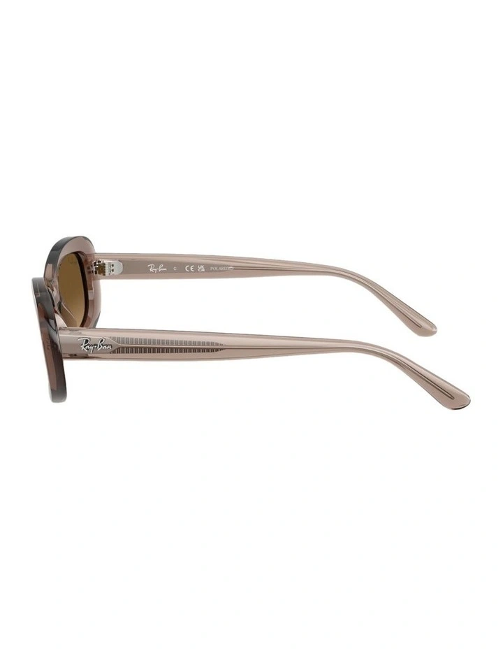 Propionate Polarised Sunglasses in Beige image 3