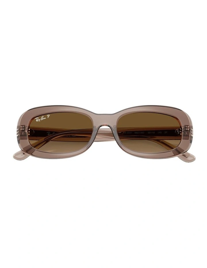 Propionate Polarised Sunglasses in Beige image 4