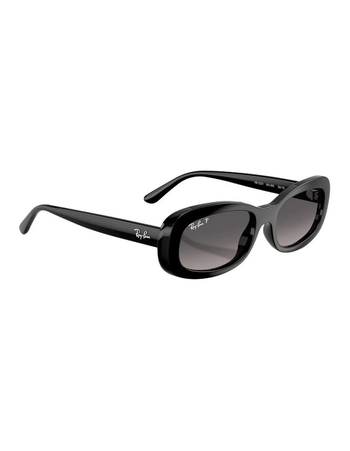 Propionate Polarised Sunglasses in Black image 4