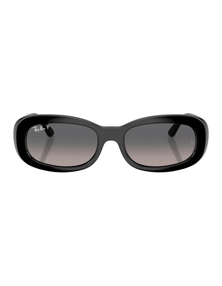 RB2221 Acetate Polarised Sunglasses in Black image 1