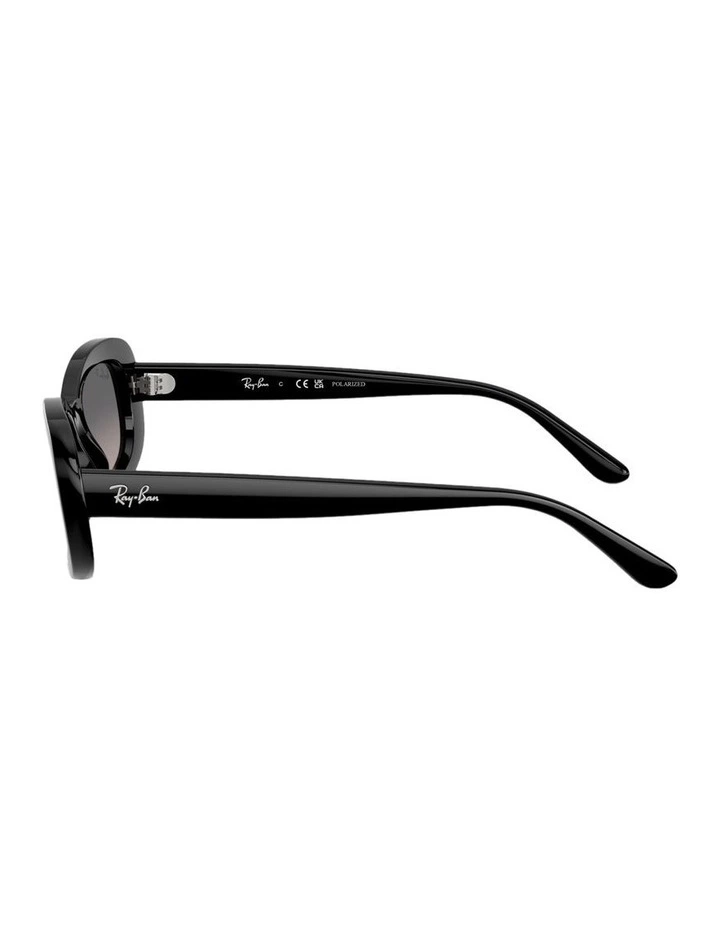 RB2221 Acetate Polarised Sunglasses in Black image 3