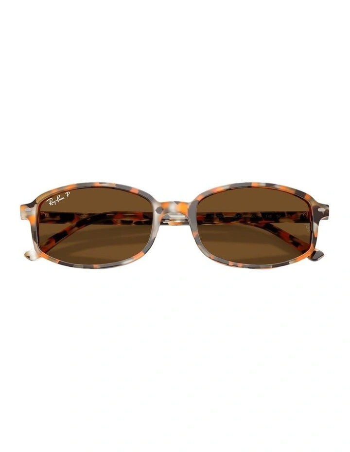 Sam Acetate Polarised Sunglasses in Brown image 3