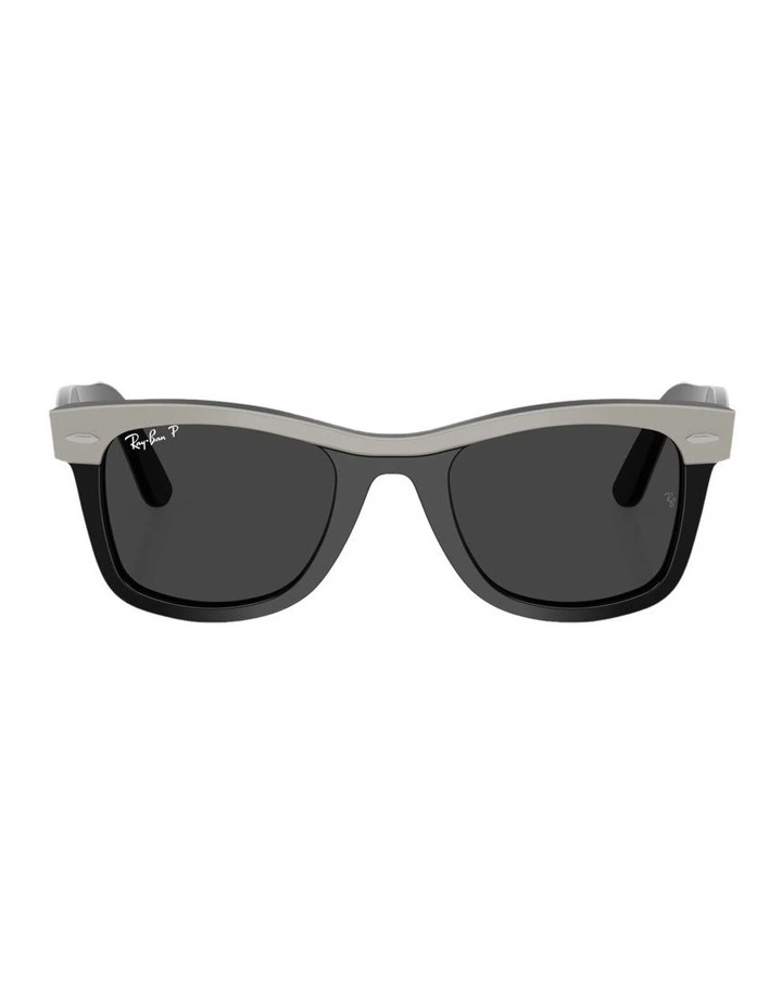 Wayfarer Street Neat Acetate Polarised Sunglasses in Black image 1