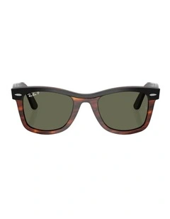 Wayfarer Street Neat Acetate Polarised Sunglasses in Black