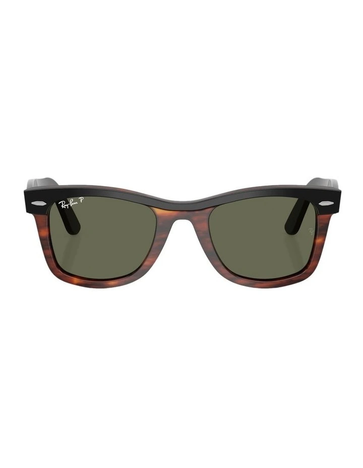 Wayfarer Street Neat Acetate Polarised Sunglasses in Black image 1