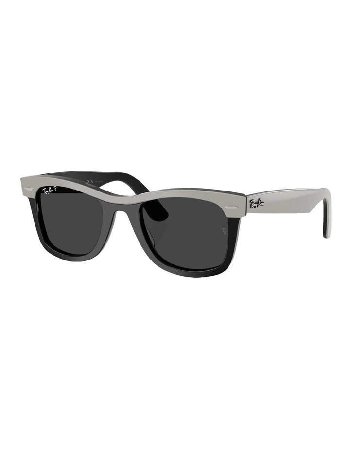 Wayfarer Street Neat Acetate Polarised Sunglasses in Black image 1
