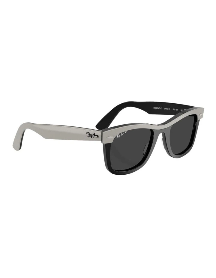 Wayfarer Street Neat Acetate Polarised Sunglasses in Black image 5