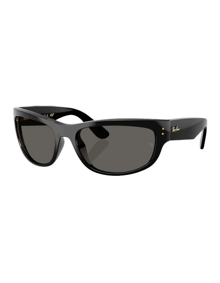 Mega Balorama Blacked Out Collection Propionate Sunglasses in Black image 1