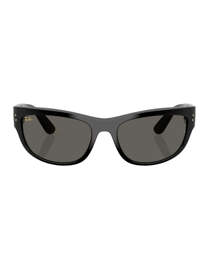 Mega Balorama Blacked Out Collection Propionate Sunglasses in Black image 2