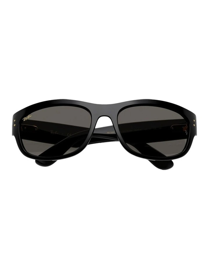 Mega Balorama Blacked Out Collection Propionate Sunglasses in Black image 4