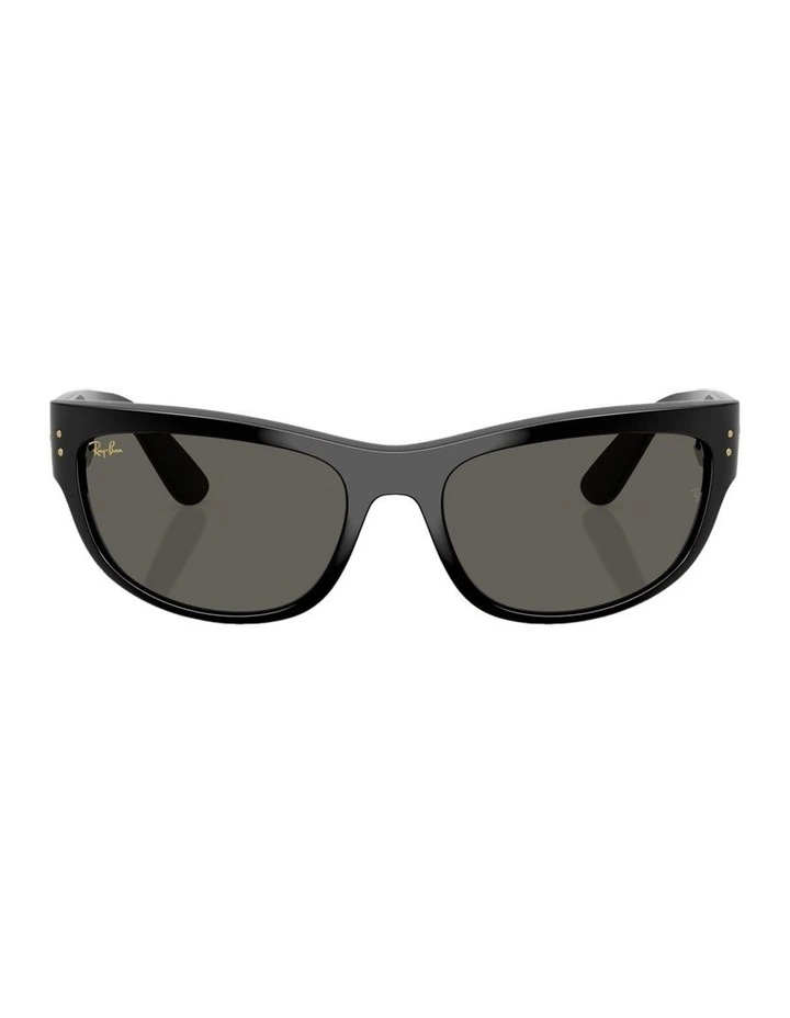 Mega Balorama Blacked Out Collection Propionate Sunglasses in Black image 1
