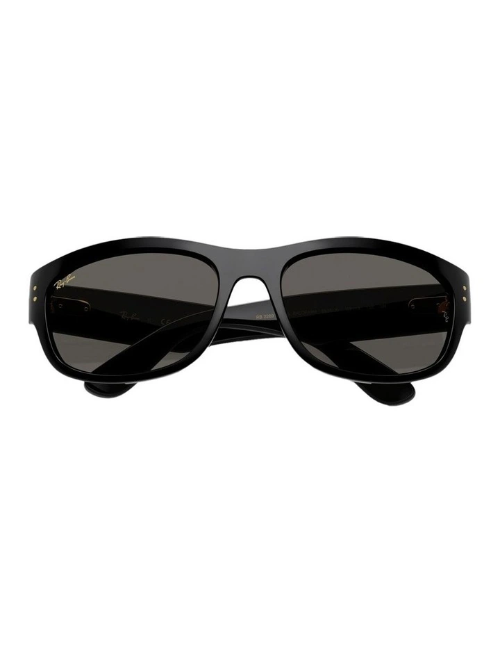 Mega Balorama Blacked Out Collection Propionate Sunglasses in Black image 3