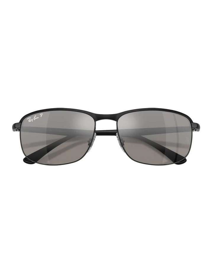RB3671CH Chromance Metal Polarised Sunglasses in Black image 4