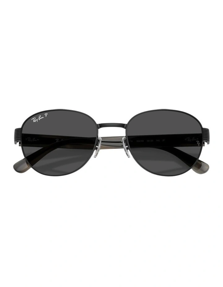 RB3766CH Chromance Metal Polarised Sunglasses in Black image 4
