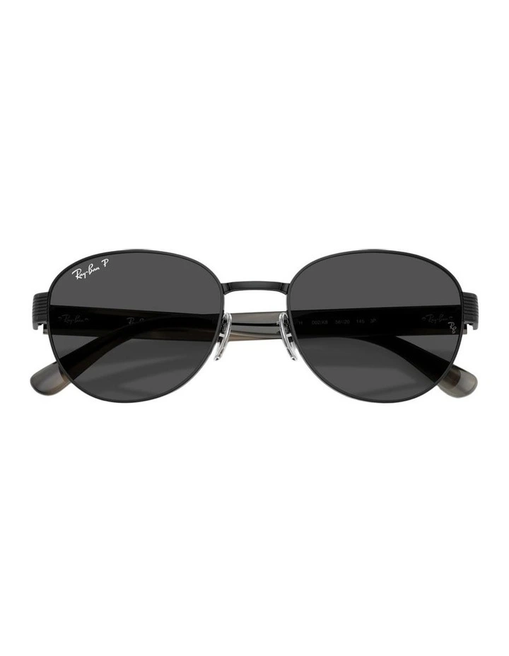 Chromance Metal Polarised RB3766CH Sunglasses in Black image 2