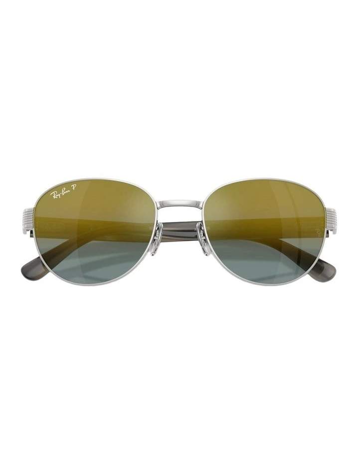 RB3766CH Chromance Metal Polarised Sunglasses in Silver image 4