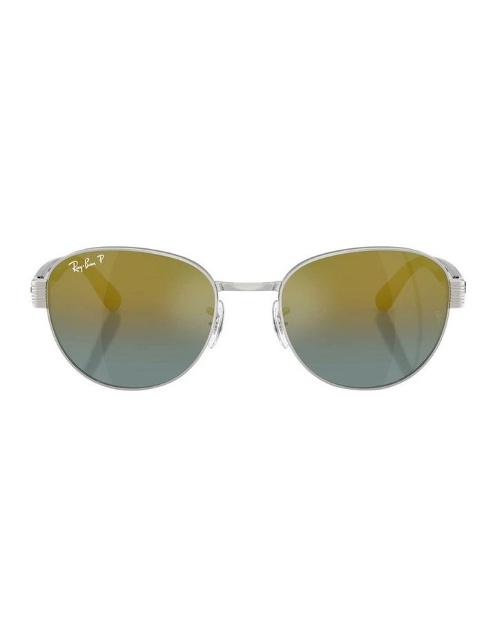 Chromance Metal Polarised RB3766CH Sunglasses in Silver image 2