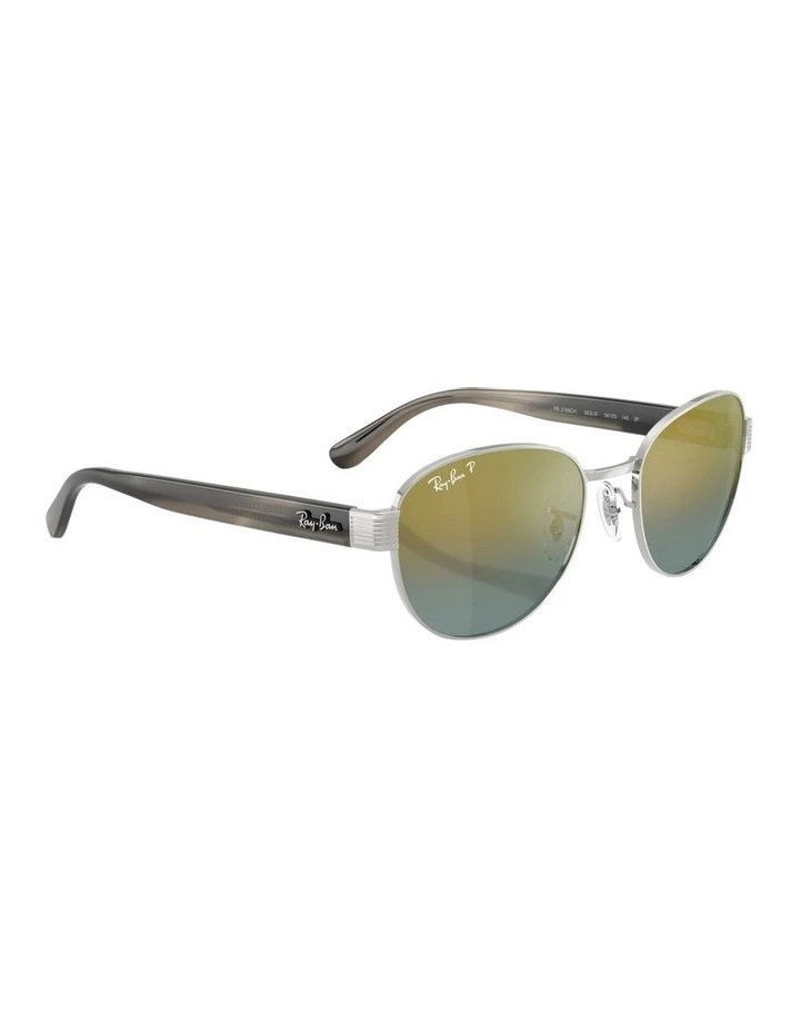 Chromance Metal Polarised RB3766CH Sunglasses in Silver image 5
