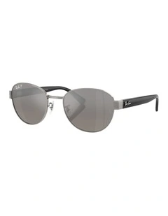 Chromance Metal Polarised RB3766CH Sunglasses in Silver