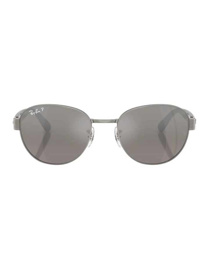 Chromance Metal Polarised RB3766CH Sunglasses in Silver image 2