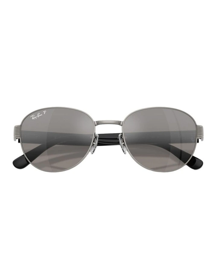 Chromance Metal Polarised RB3766CH Sunglasses in Silver image 4