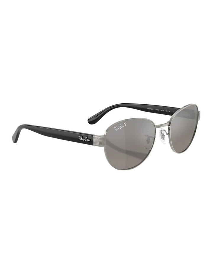 Chromance Metal Polarised RB3766CH Sunglasses in Silver image 3