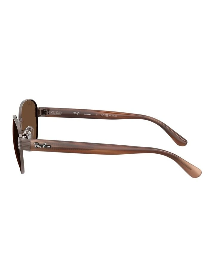 Chromance Metal Polarised RB3766CH Sunglasses in Copper image 3