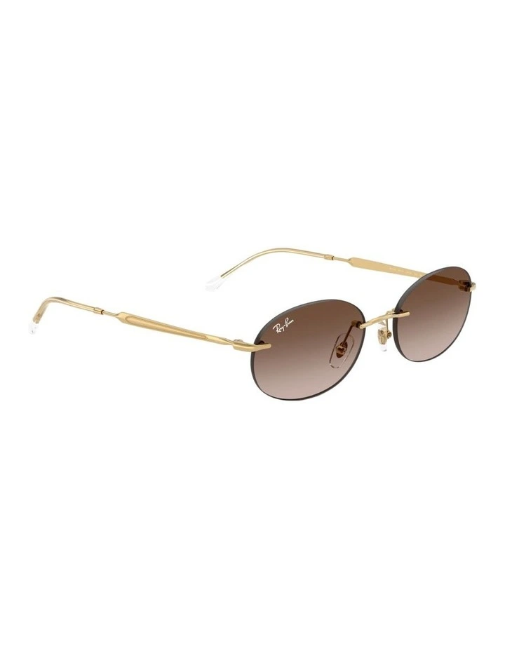 Metal Sunglasses in Gold image 3