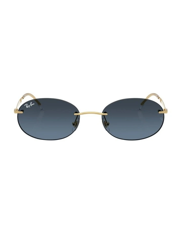 Metal Sunglasses in Gold image 2