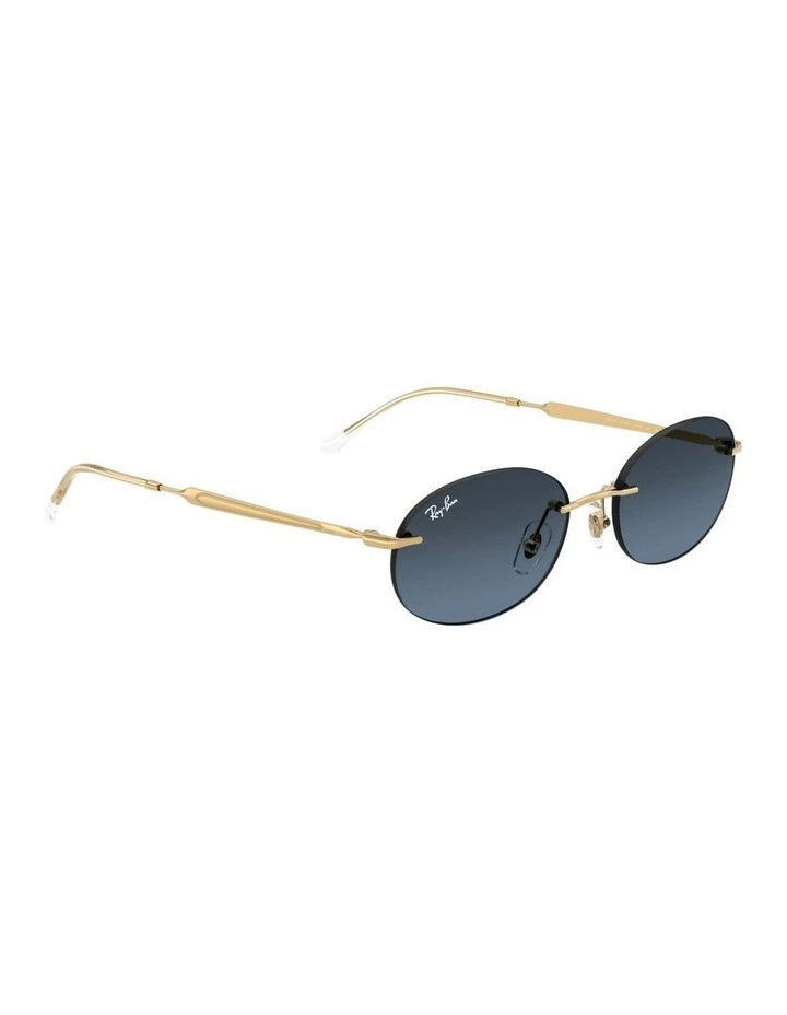 Metal Sunglasses in Gold image 5