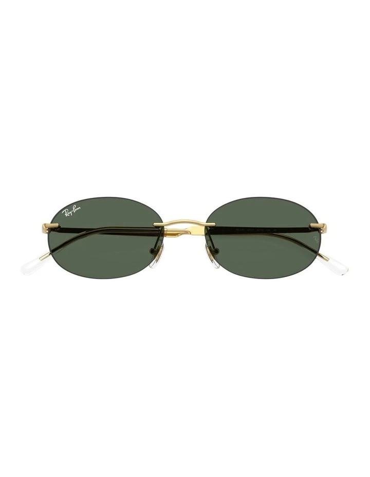 Metal Sunglasses in Gold image 4