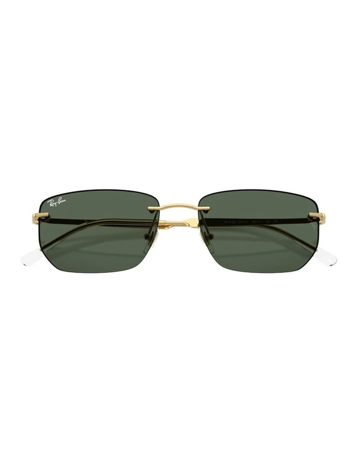 Metal Sunglasses in Gold image 4