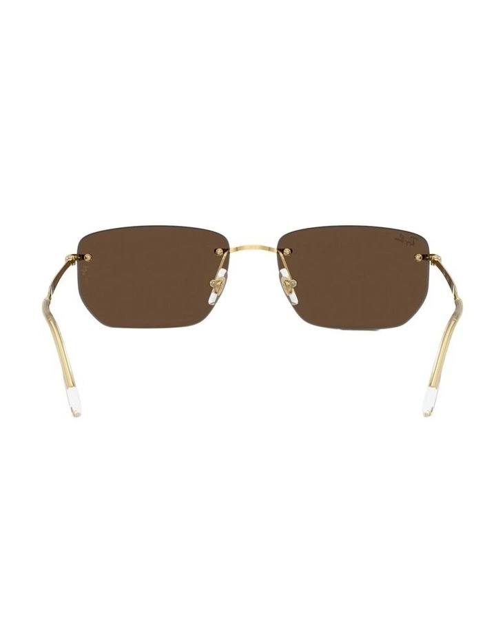 Metal Sunglasses in Gold image 3