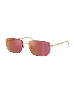 Metal Sunglasses in Gold