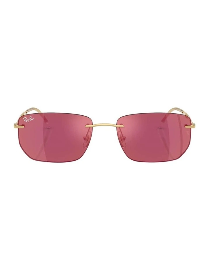 Metal Sunglasses in Gold image 2