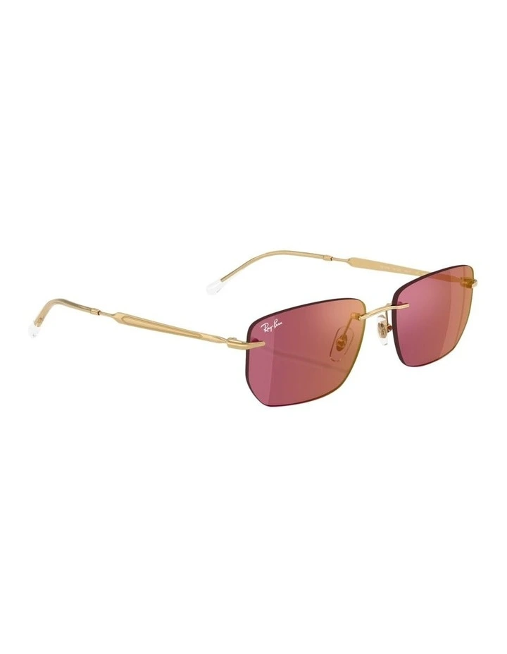 Metal Sunglasses in Gold image 5