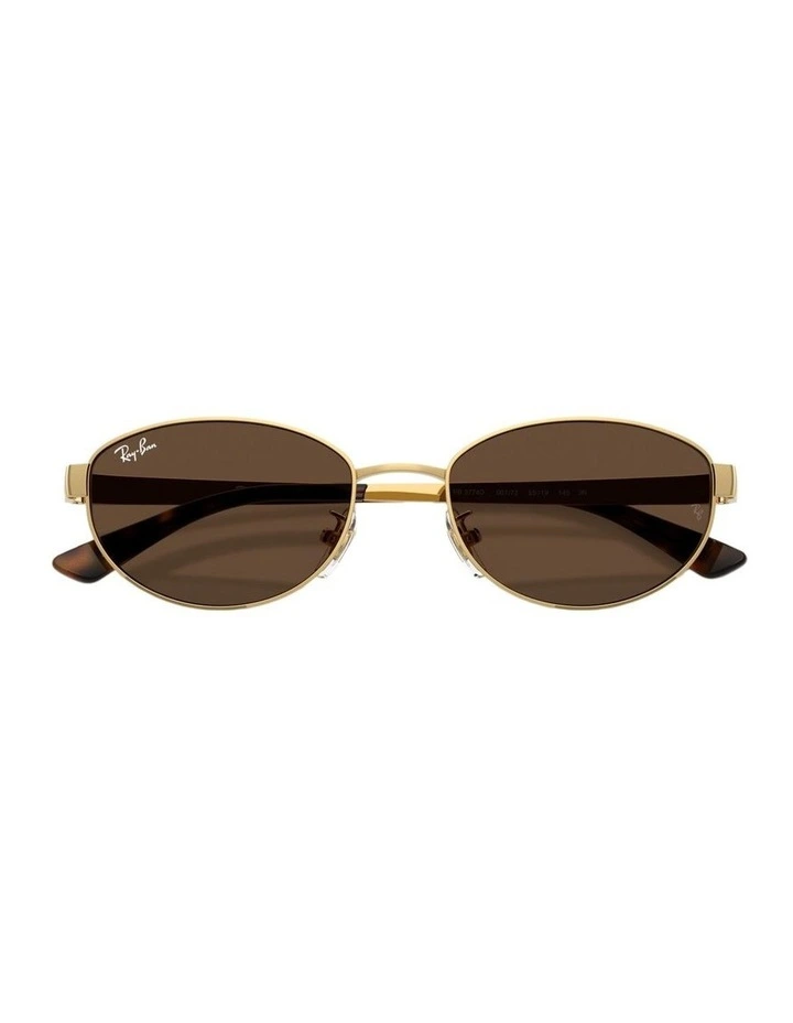 Metal Sunglasses in Gold image 4