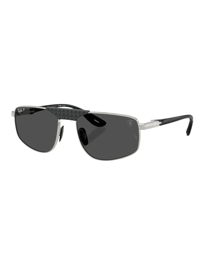 Scuderia Ferrari Collection Chromance Metal Polarised RB3776M Sunglasses in Silver image 1
