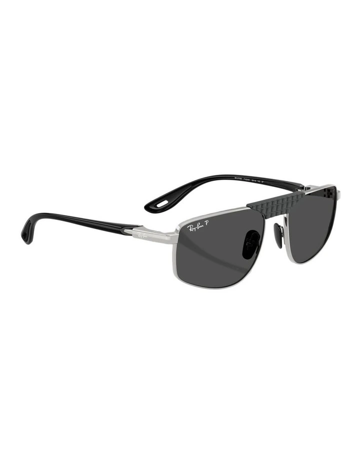 Scuderia Ferrari Collection Chromance Metal Polarised RB3776M Sunglasses in Silver image 5