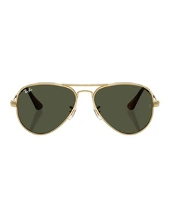 Aviator Max Metal Sunglasses in Gold